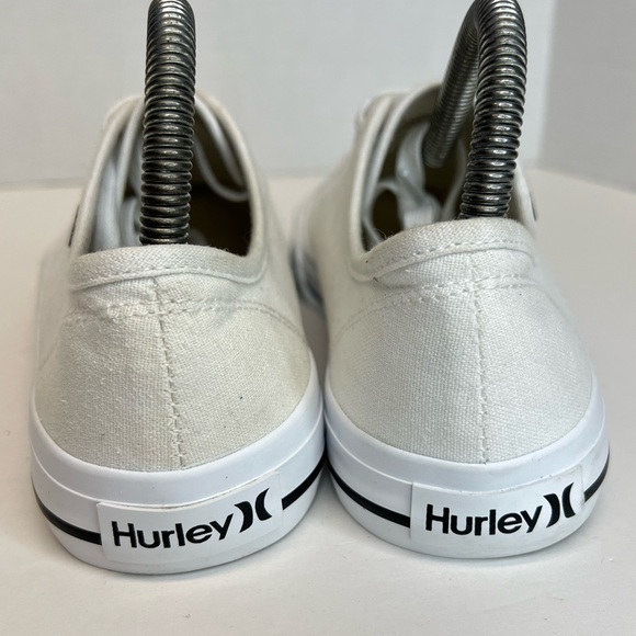 Hurley Ceta Womens Sneakers Casual Canvas Lace Up White Size 6.5M No Box XLNT! - Picture 5 of 16